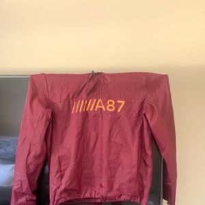 Dark red Aéropostale windbreaker size medium